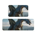 thumbnail image 1 of Sikiie Wild Blue Cool Dragon Kitchen Mat 2 PCS Cushioned Kitchen Rug, Waterproof Non-Slip Kitchen Mats for Kitchen, Floor Home, Sink, Laundry, 1 of 6