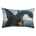 Sikiie Wild Blue Cool Dragon Pillow Covers, Throw Pillow Case Cushion