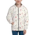 thumbnail image 1 of Sikiie Wildflower Watercolor Zip Up Hoodie Teenage, hoodies for Teenage, Zipper Sweatshirt Jacket for Daily, Traveling-Medium, 1 of 6