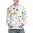 thumbnail image 1 of Sikiie Wildflowers Women's Casual Hoodies Long Sleeve Lightweight Pullover Tops Loose Sweatshirt-XX-Large, 1 of 7