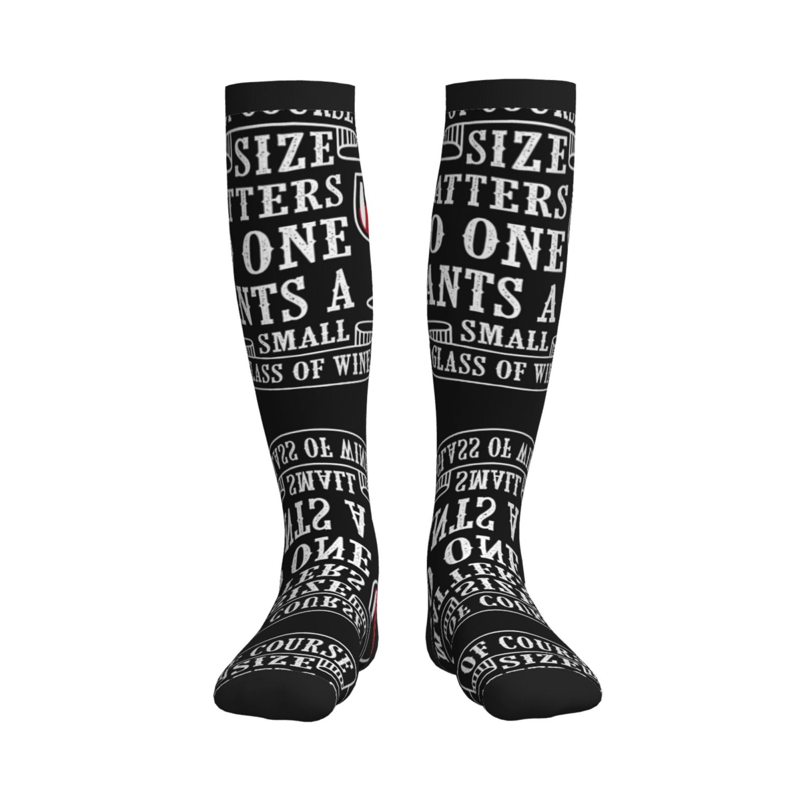 Sikiie Wine Funny 1 Pairs Compression Socks for Men and Women 15-20 ...