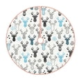 thumbnail image 1 of Sikiie Winter Art Blue and Black Moose Christmas Tree Skirt, Christmas Tree Decorations, Christmas Decor, Tree Mat Decoration(30-48IN)-36", 1 of 6