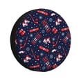 thumbnail image 1 of Sikiie Winter Outdoors Sports PVC Leather Spare Tire Wheel Cover Spare Tire Cover, for Car Truck SUV Camper Trailer Universal Fit(14-17in)-15 inch, 1 of 6
