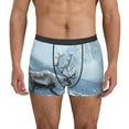 thumbnail image 1 of Sikiie Winter Reindeer In Snowy Mountains Print Men's Boxer Briefs, Elastic Waistband Boxer Briefs Leggings-X-Large, 1 of 5