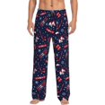 thumbnail image 1 of Sikiie Winter Skiing Snowflakes Pajama Pants Men, PJ Bottoms, Sleep & Lounge Pants-Small, 1 of 6