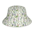 thumbnail image 1 of Sikiie Wisteria Flower Reflective Double-Sided Bucket Hat, Sun Hat, for Gardening, Beaching, Camping, Hiking, Fishing, 1 of 6
