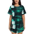 thumbnail image 1 of Sikiie Witch House On The Hill Womens Pajama Sets Short Sleeve Top With Pants Sleepwear 2 Piece Lounge Set-, 1 of 6