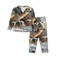 thumbnail image 1 of Sikiie Wolf Family Winter Wonderland Pajamas for Women Set, Womens Pajama Sets, Lounge Sets for Women, 2pjs for Women-Medium, 1 of 7