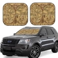 thumbnail image 1 of Sikiie World Map1 Print Foldable Car Windshield Sun Visor, Car Window Sunshade Suitable for Sedan, SUV and Truck Car Accessories-Large, 1 of 6