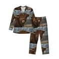 thumbnail image 1 of Sikiie Yak Mens Pajama Set, Soft Warm Long Sleeve Sleepwear, Cozy Button-Down Pjs for Men-Medium, 1 of 7