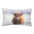 thumbnail image 1 of Sikiie Yak Print Plush Pillow Cover, Wrinkle-proof and Stain-resistant Pillow Protector without Pillow Core, Home Decoration-14"x20", 1 of 6