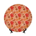 thumbnail image 1 of Sikiie Yellow And Red Maple Leaves Bone China Decorative Plate Personality Ceramic Dinner Plate Crafts Decorative Ceramic Decorative Plate -7in, 1 of 6