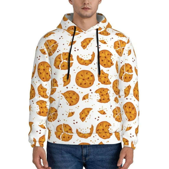 Sikiie Yellow Biscuit Men's Hoodie, Essentials Hoodie, Sweatshirt, Pullover Hooded Sweatshirt for Men-Small
