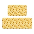 thumbnail image 1 of Sikiie Yellow White Striped Sunflower Kitchen Mat 2 PCS Cushioned Kitchen Rug, Waterproof Non-Slip Kitchen Mats for Kitchen, Floor Home, Sink, Laundry, 1 of 6