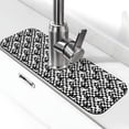 thumbnail image 1 of Sikiie Ying Yang Checkered Splash Guard for Sink Faucet-1 PC Super Absorbent Fast Drying Mat Sink Gadgets-Splash Guard for Kitchen, Sink Mat, 1 of 7