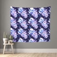 thumbnail image 1 of Sikiie blue starry sky Skull flower tapestry wall hanging home decor for bedrooms, living rooms, dorms 60x51in, 1 of 6