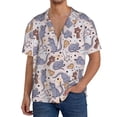 thumbnail image 1 of Sikiie cartoon mouse Print Men's Wrinkle Free Untucked Cuban Shirt Business Casual Button Down Shirts Short Sleeve Shirt-X-Large, 1 of 5