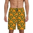 thumbnail image 1 of Sikiie cartoon snake Print Mens Pajama Shorts, Lounge Pant, Men's shorts，Sleep Pj Shorts for Men-4X-Large, 1 of 6