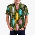 thumbnail image 1 of Sikiie colorful Easter eggs Print Men's Short-sleeved POLO Shirts, Button-down Shirts and T-shirts are Suitable for Vacation, Leisure and Business-Small, 1 of 6