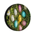 thumbnail image 1 of Sikiie colorful Easter eggs Print PVC Leather Spare Tire Wheel Cover Spare Tire Cover, for Car Truck SUV Camper Trailer Universal Fit-17 inch, 1 of 6