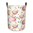 thumbnail image 1 of Sikiie colorful easter eggs Print Round Dirty Clothes Basket, Waterproof Standing Foldable Storage Basket, for Laundry Room, Bedroom, Bathroom Storage-Small, 1 of 6