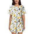 thumbnail image 1 of Sikiie construction tools Print Womens Pajama Sets Short Sleeve Top With Pants Sleepwear 2 Piece Lounge Set-4X-Large, 1 of 6