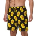 thumbnail image 1 of Sikiie cute duck Print Men's Double Layer Swimming Trunks, Adjustable Waistband and Pockets Sports Swimming Trunks, Beach Swimwear-Small, 1 of 6