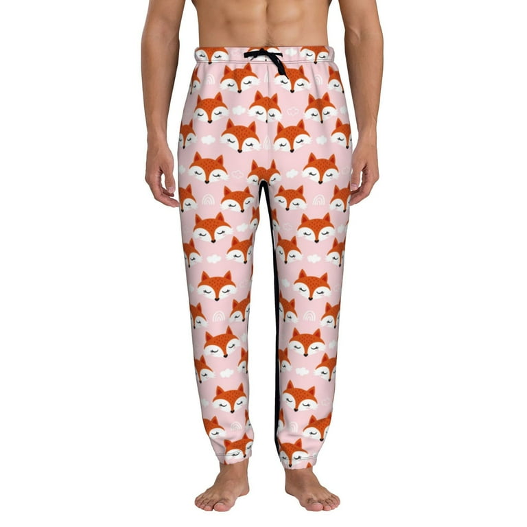 Sikiie cute fox pink Mens Athletic Sweatpants Mens Sweatpants Workout Gym Joggers Pants for Men Running Jogging Pants X Large Walmart