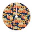 thumbnail image 1 of Sikiie fall Pumpkin Daisy Christmas Tree Skirt, Christmas Tree Decorations, Christmas Decor, Tree Mat Decoration(30-48IN)-48", 1 of 6