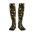 thumbnail image 1 of Sikiie glod Skull snake bird 1 Pairs Compression Socks for Men and Women 15-20 mmHg Running Support Socks, 1 of 7