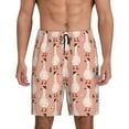 thumbnail image 1 of Sikiie goose bird and daisy Print Mens Pajama Shorts, Lounge Pant, Men's shorts，Sleep Pj Shorts for Men-X-Large, 1 of 6
