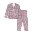 thumbnail image 1 of Sikiie love heart Print Pajamas for Women Set, Womens Pajama Sets, Lounge Sets for Women, 2pjs for Women-Small, 1 of 7