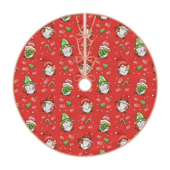 Sikiie merry Christmas gnome Christmas Tree Skirt, Christmas Tree Decorations, Christmas Decor, Tree Mat Decoration(30-48IN)-36"