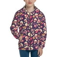 thumbnail image 1 of Sikiie music Skull record Guitar Zip Up Hoodie Teenage, hoodies for Teenage, Zipper Sweatshirt Jacket for Daily, Traveling-Medium, 1 of 6