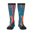thumbnail image 1 of Sikiie octopus swimming Print Knee Socks, High Socks Long Stretchy Sock Women Knee High Stocking, Long Socks for Women, 1 of 6