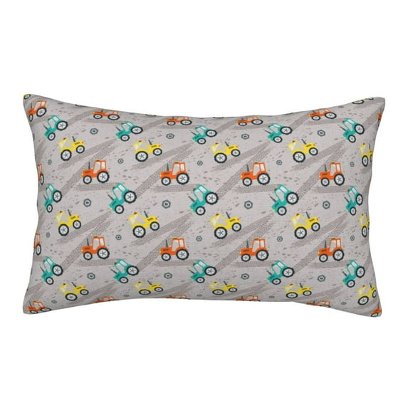 Sikiie truck car Print Plush Pillow Cover, Wrinkle-proof and Stain-resistant Pillow Protector without Pillow Core, Home Decoration-14"x20"