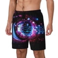 thumbnail image 1 of Sikiie v Print Men's Double Layer Swimming Trunks, Adjustable Waistband and Pockets Sports Swimming Trunks, Beach Swimwear-Medium, 1 of 6