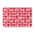 thumbnail image 1 of Sikiie valentine day with heart Print Flannel Anti-slip Floor Mat 16x24in, Thickened Dustproof Entrance Door Mat Floor Mat for Kitchen, Bathroom, Laundry Room, 1 of 7