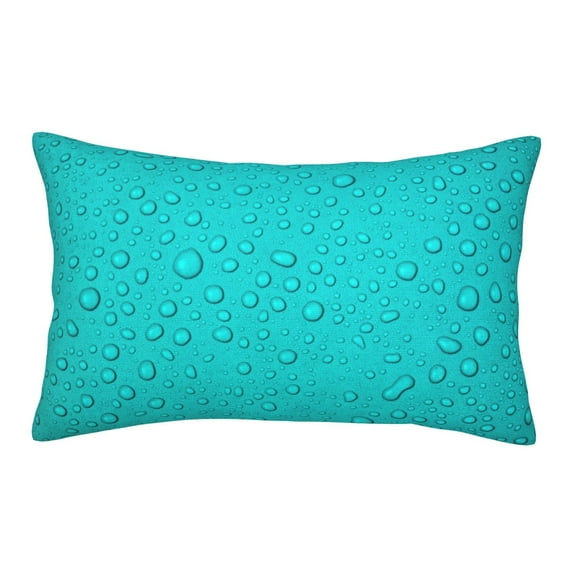 Sikiie water droplets Print Plush Pillow Cover, Wrinkle-proof and Stain-resistant Pillow Protector without Pillow Core, Home Decoration-14"x20"
