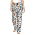 thumbnail image 1 of Sikiie winter Scarf deer Women’s Lounge Pants, Lounge Pants Sleep Bottoms, Lounge for Women, Womens Pajama Pants -Large, 1 of 6