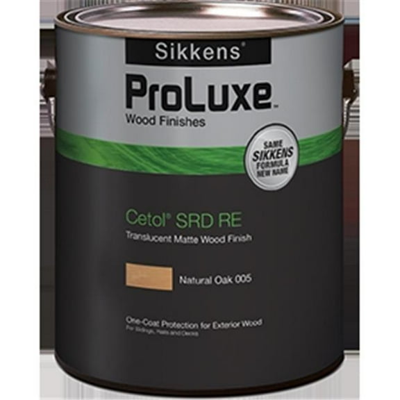1 gal ProLuxe SIK250-005 Natural Oak SRD RE Reduced Emissions One-Coat Protection for Exterior Wood, Transparent Matte