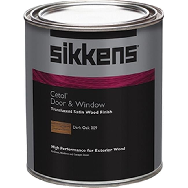 SIKKENS qt ProLuxe SIK48009 Dark Oak Door & Window Exterior High Performance Wood Finish, Clear Satin