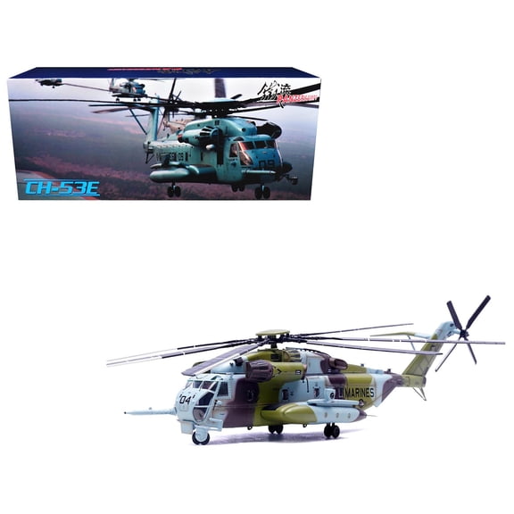 Sikorsky CH-53E Super Stallion Helicopter #04 "MCAS New River" (1990) US Marine Corps 1/72 Diecast Model by Panzerkampf