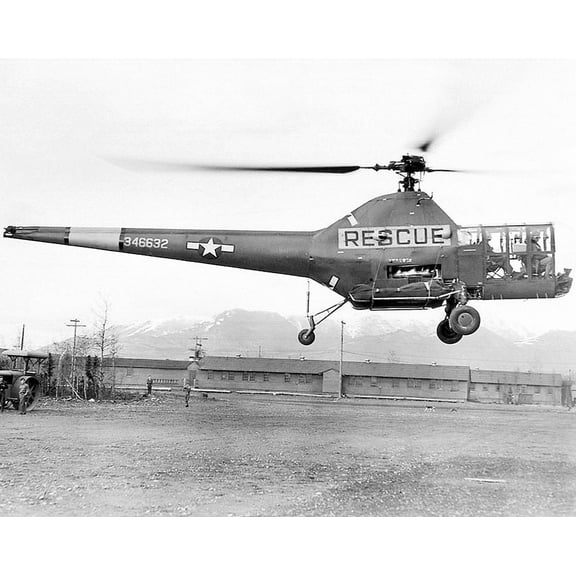 Sikorsky H-5 Dragonfly Helicopter - 12x18 Inch Laminated Aviation Poster - Stunning Detail and Bold Colors