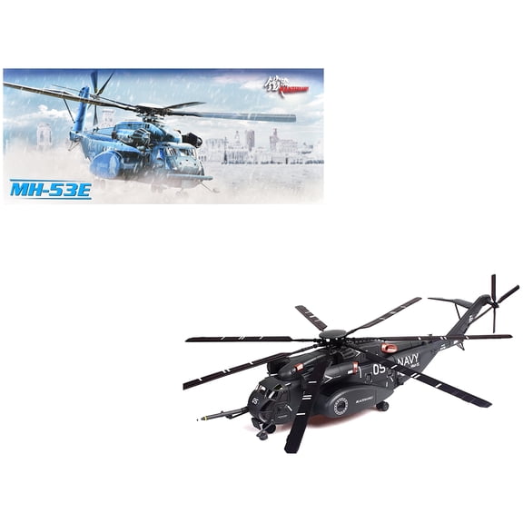 Sikorsky MH-53E Sea Dragon Helicopter "US Navy, Blackhawks, Tail Number 05" Dark Gray 1/72 Diecast Model by Panzerkampf