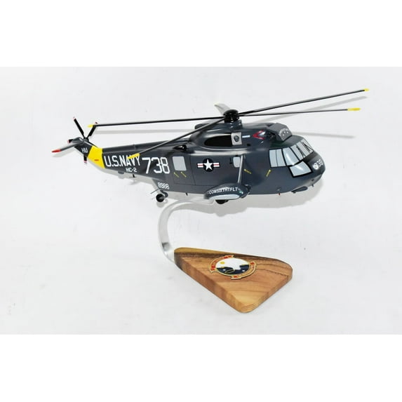 Sikorsky® SH-3 SEA KING™, HC-2 Fleet Angels COMSIXTFLT,16"Mahogany Scale Model