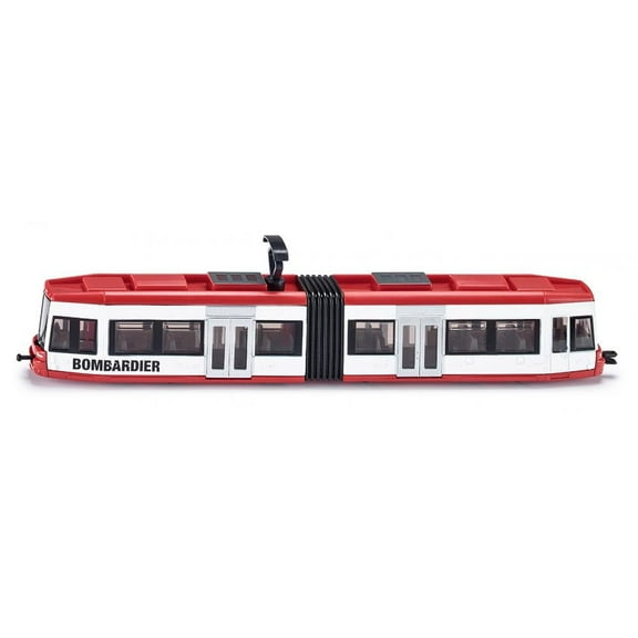 Siku 1895, Tram, 1:87, Metal/Plastic, Red/White, Compatible with Other Toys