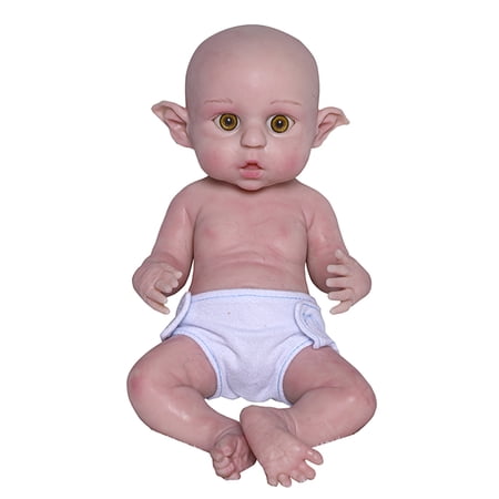 16.5" Realistic Fairy Reborn Baby Doll - Full Body Silicone Lifelike Elf Doll with DIY Toy Accessories