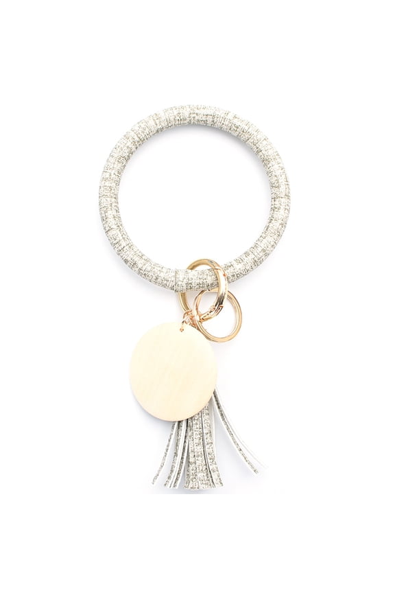 Stylish Bracelets for Women - Cute Beaded Key Ring Bangle Wristlet - Versatile Silicone Chains Bracelet - SilKeychain Accessory for Everyday Use