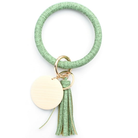 SilKeychain Bracelet Wristlet Key Ring Silicone Beaded Bangle Cute Key Chains For Women Men Jewelry Stainless Steel